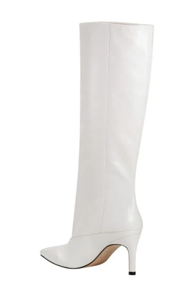Marc Fisher Ltd Gentle Pointed Toe Knee High Boot In White