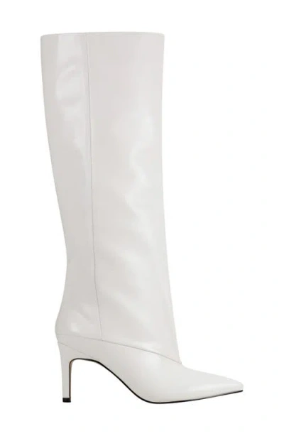Marc Fisher Ltd Gentle Pointed Toe Knee High Boot In White