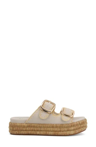 Mia Women's Mieko Seashell Platform Sandals In Beige In White