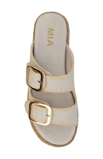 Mia Women's Mieko Seashell Platform Sandals In Beige In White