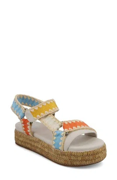 Mia Women's Malti Flatform Round Toe Sandals In Multi