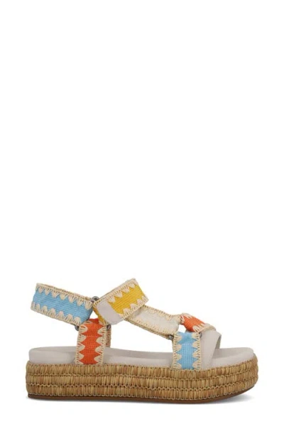 Mia Women's Malti Flatform Round Toe Sandals In Multi