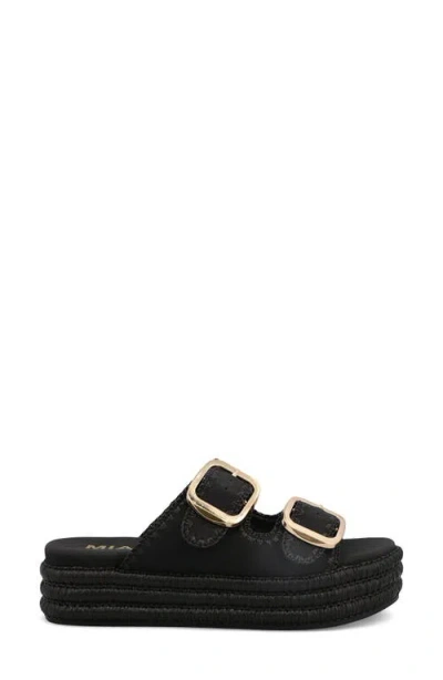 Mia Women's Mieko Flatform Slip-on Slide Sandals In Black