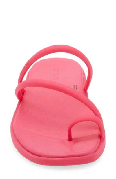 Crocs Miami Toe Loop Sandal In Pink
