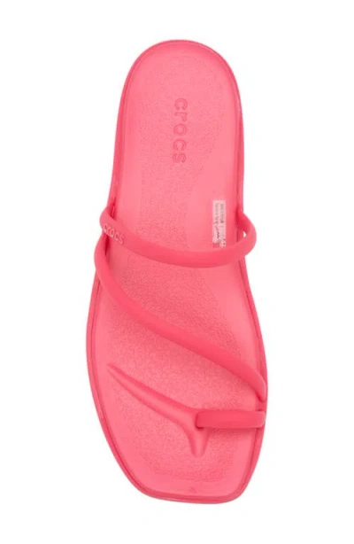 Crocs Miami Toe Loop Sandal In Pink