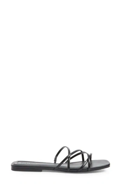 Open Edit Korva Slide Sandal In Black