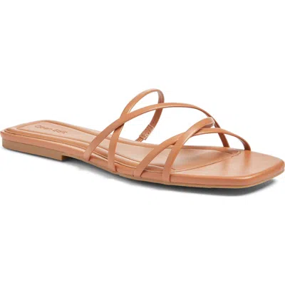 Open Edit Korva Slide Sandal In Brown