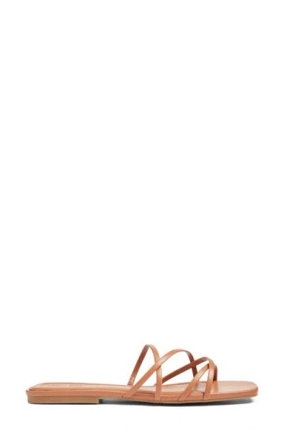 Open Edit Korva Slide Sandal In Brown