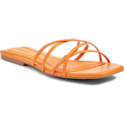 Open Edit Korva Slide Sandal In Orange