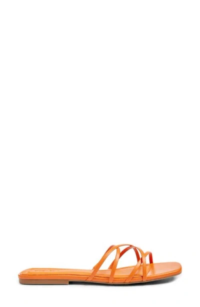 Open Edit Korva Slide Sandal In Orange