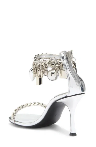 Jeffrey Campbell Charmz Ankle Strap Sandal In Metallic