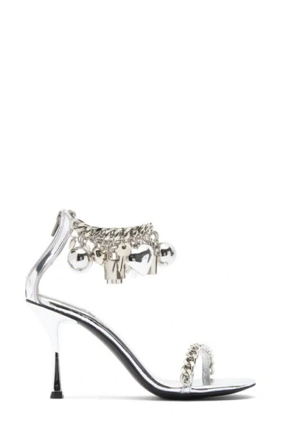 Jeffrey Campbell Charmz Ankle Strap Sandal In Metallic