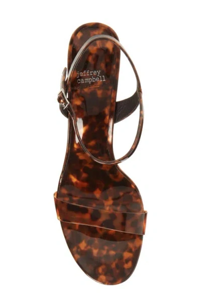 Jeffrey Campbell Go-there Block Heel Sandal In Animal Print