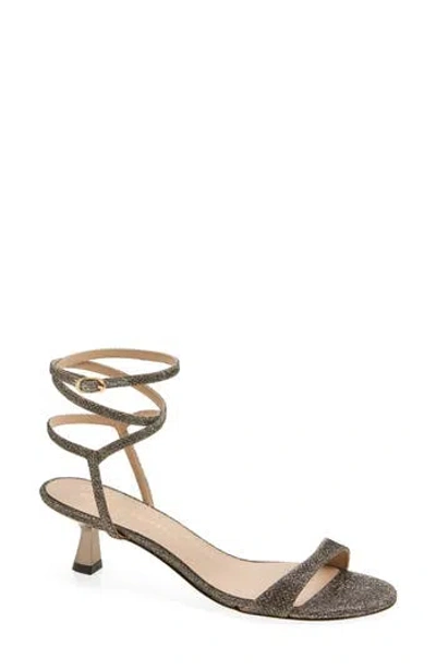 Stuart Weitzman Nudist Wrap Sandal In Gold