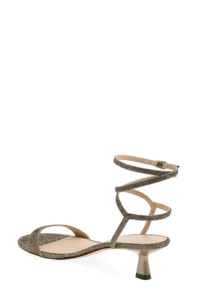 Stuart Weitzman Nudist Wrap Sandal In Gold