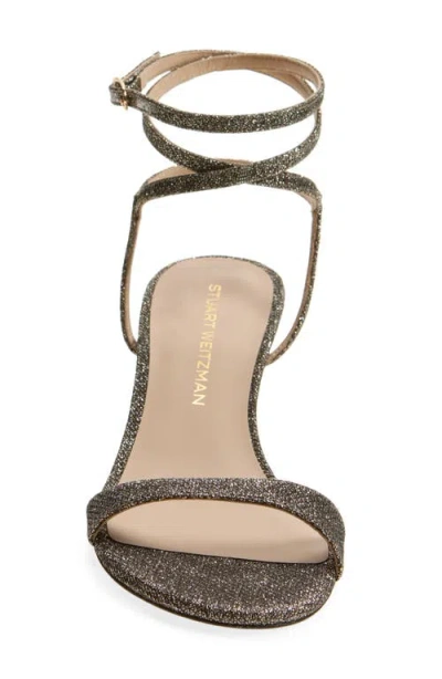 Stuart Weitzman Nudist Wrap Sandal In Gold