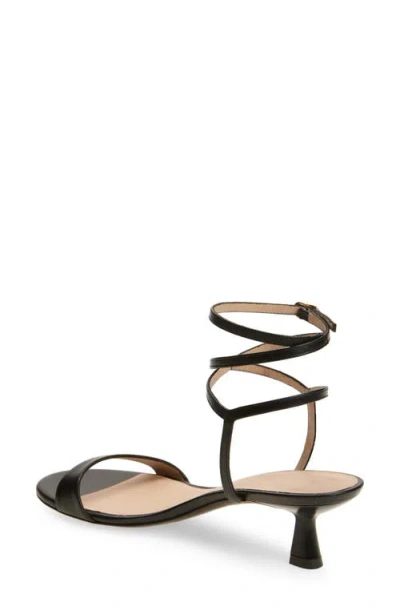Stuart Weitzman Nudist Wrap Sandal In Black