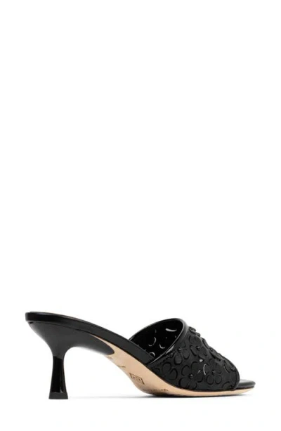 Donald Pliner Rikki Kitten Heel Slide Sandal In Black