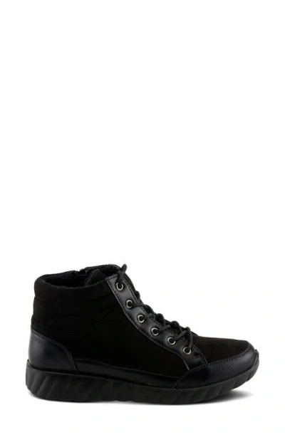 Flexus By Spring Step Sonata Lace-up Bootie In Black