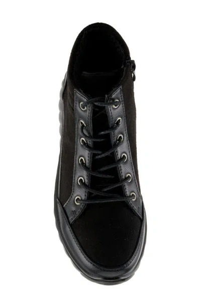 Flexus By Spring Step Sonata Lace-up Bootie In Black