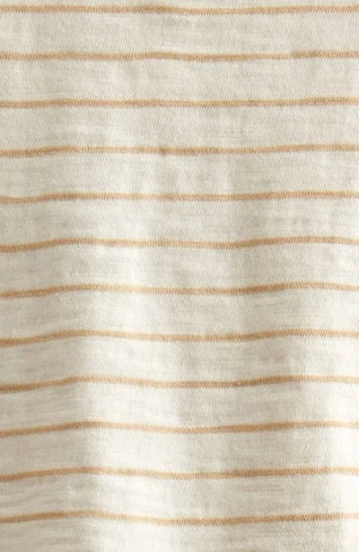 Nordstrom Stripe Short Sleeve Henley & Drawstring Shorts Set