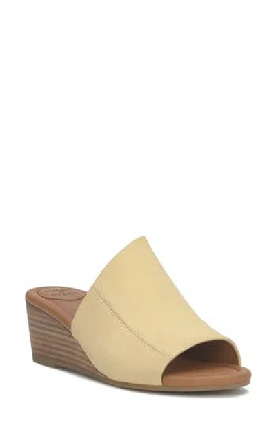 Lucky Brand Malenka Wedge Slide Sandal In Brown