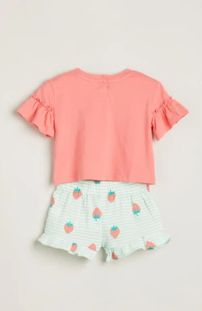 Tucker + Tate Print Flutter Sleeve Cotton Graphic T-shirt & Shorts Set