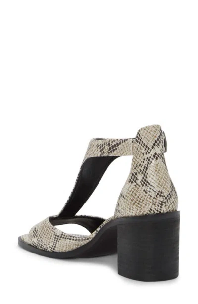 Lucky Brand Women's Sabeni T-strap Block-heel City Sandals In Animal Print