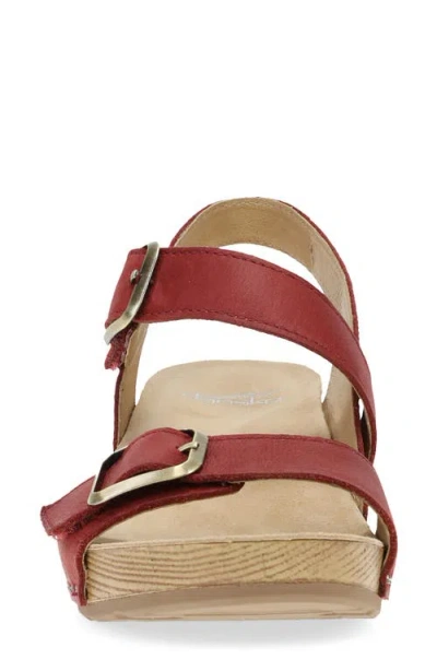 Dansko Trinity Sandal In Red