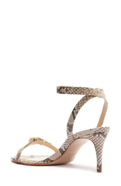 Schutz Aurora Mid Ankle Strap Sandal In Gold