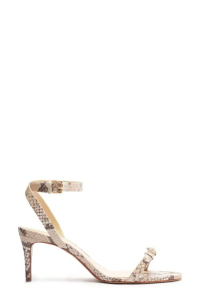 Schutz Aurora Mid Ankle Strap Sandal In Gold