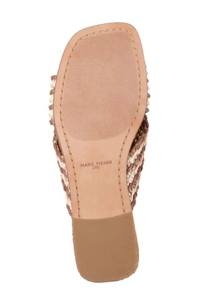 Marc Fisher Ltd Nylie Slide Sandal In Brown