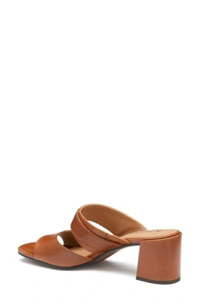 Johnston & Murphy Everly Buckle Slide Sandal In Brown
