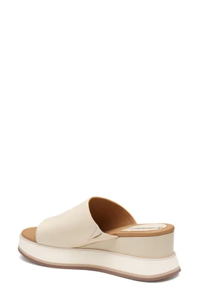 Johnston & Murphy Colleen Platform Wedge Slide Sandal In Neutral