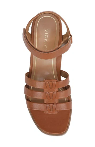 Vionic Maisy Ankle Strap Sandal In Brown