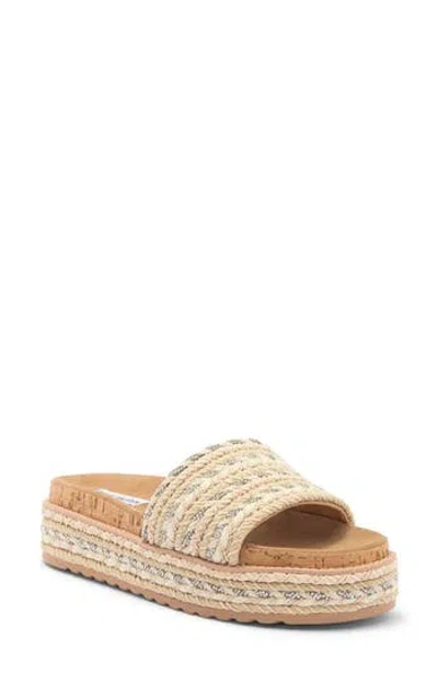Steve Madden Beller Platform Slide Sandal In Multi