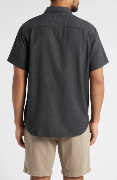 Rails Fairfax Short Sleeve Button-up Shirt In Black