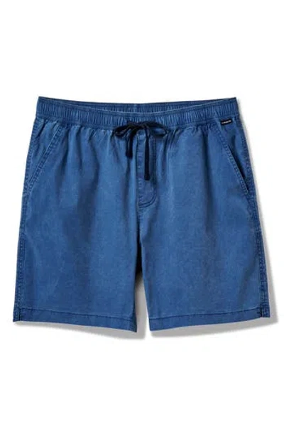 Quiksilver Taxer Stretch Drawstring Shorts In Blue