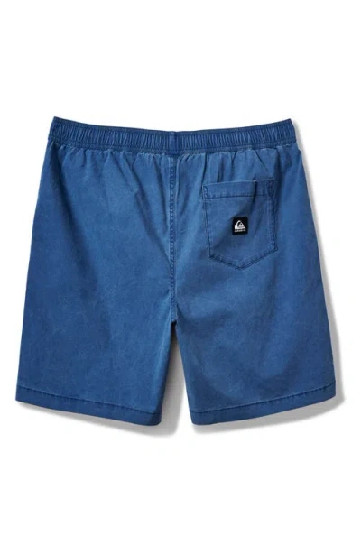 Quiksilver Taxer Stretch Drawstring Shorts In Blue