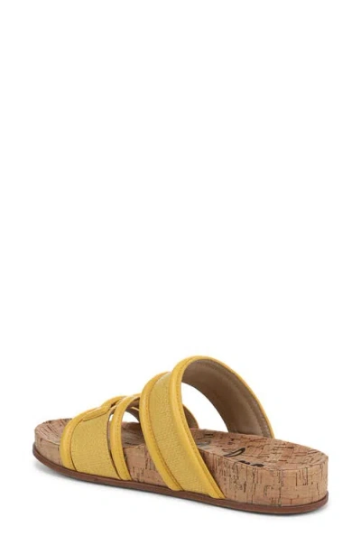 Sam Edelman Rowan Platform Slide Sandal In Yellow