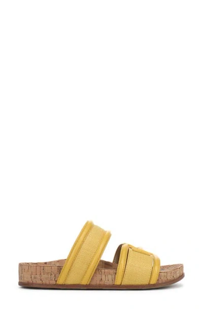 Sam Edelman Rowan Platform Slide Sandal In Yellow