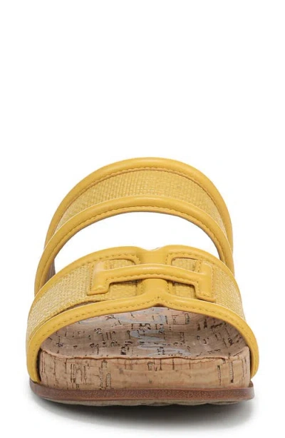 Sam Edelman Rowan Platform Slide Sandal In Yellow