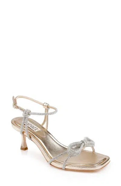 Badgley Mischka Collection Dandelion Ankle Strap Sandal In Gold