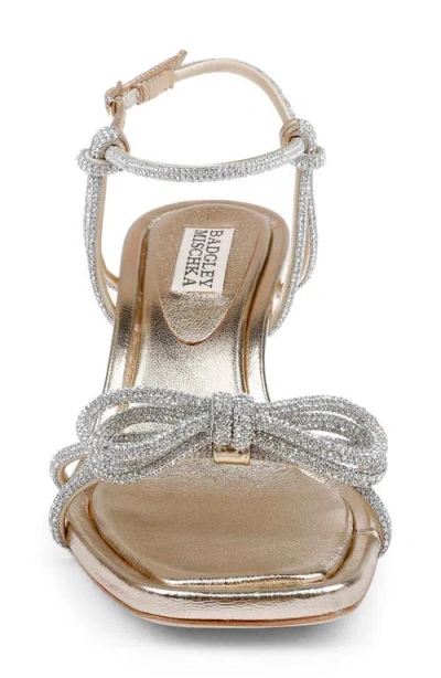 Badgley Mischka Collection Dandelion Ankle Strap Sandal In Gold