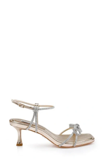 Badgley Mischka Collection Dandelion Ankle Strap Sandal In Gold