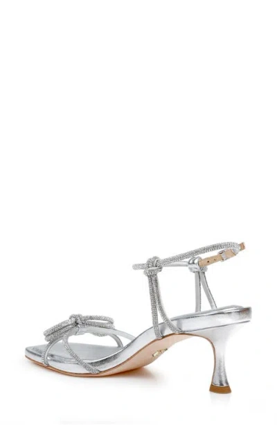 Badgley Mischka Collection Dandelion Ankle Strap Sandal In Silver