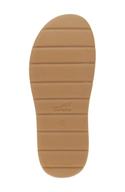 Dansko Bridget Platform Wedge Slide Sandal In Black