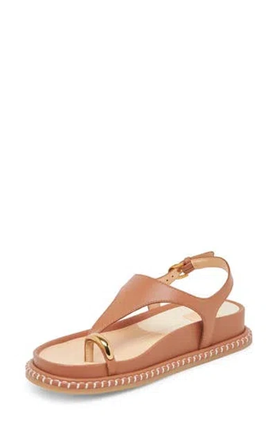 Dolce Vita Stefan Gemstone Sandal In Caramel Suede