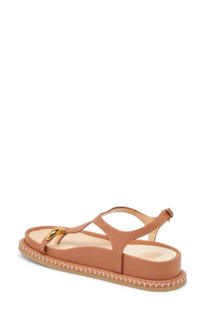 Dolce Vita Stefan Gemstone Sandal In Caramel Suede