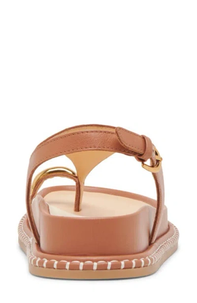Dolce Vita Stefan Gemstone Sandal In Caramel Suede